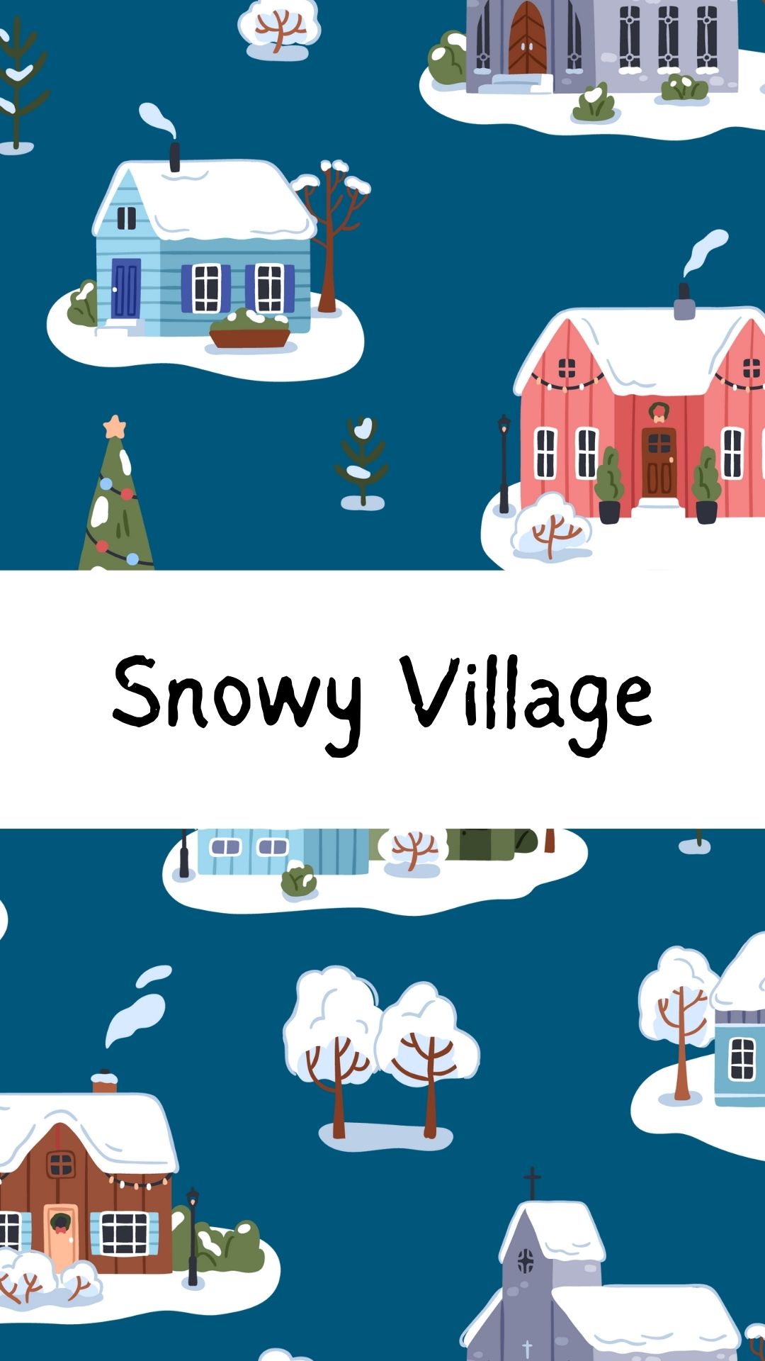 INPERSON Snowy Village Sayville Library